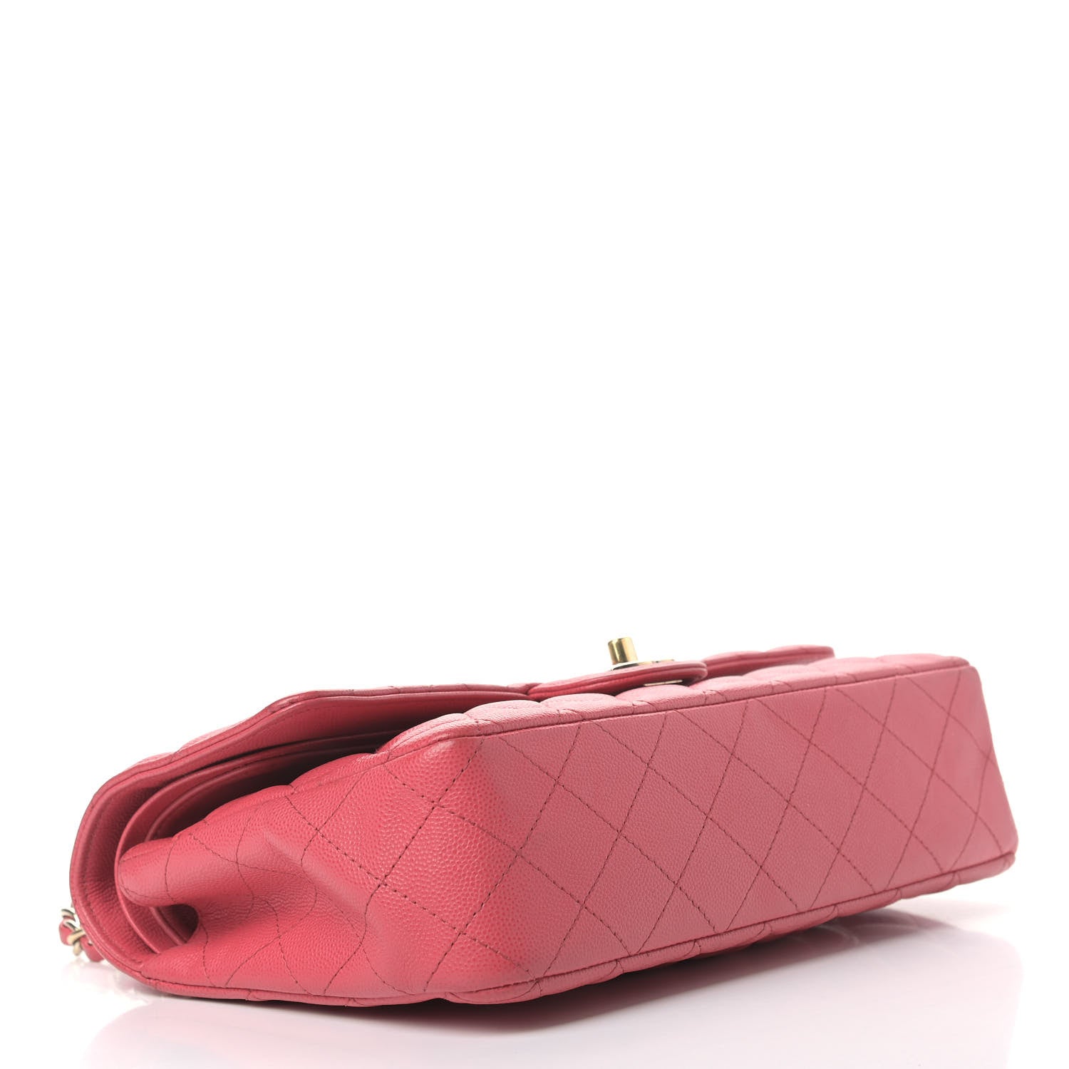 Chanel Caviar Quilted Medium Double Flap Pink 4 of 14