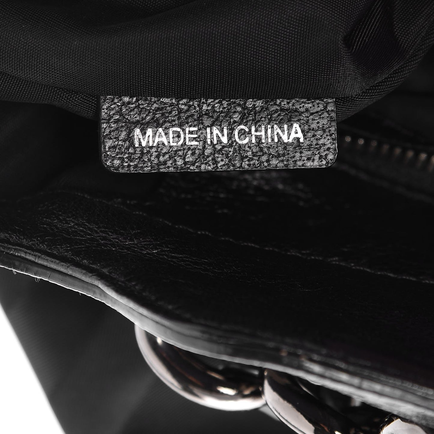 Nylon Tonal Check Torbitt Tote Black