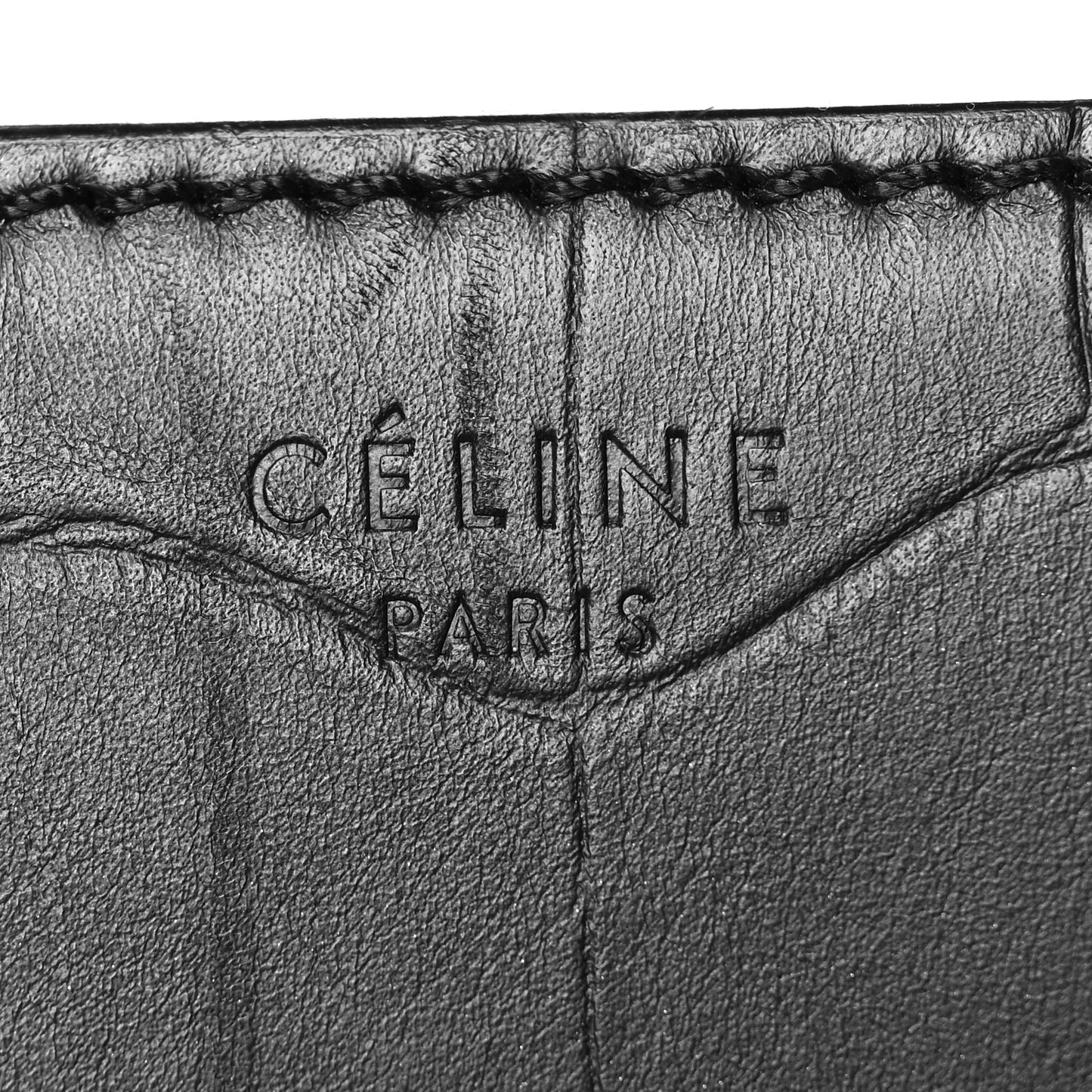 Calfskin Crocodile Embossed Medium Phantom Luggage Black