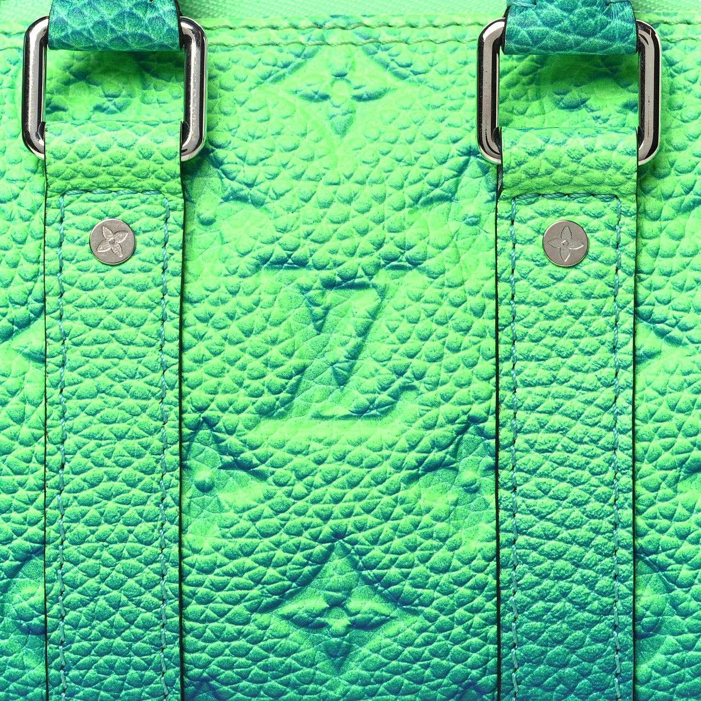 Taurillon Illusion Keepall XS Bleu Vert