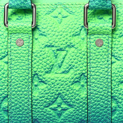 Louis Vuitton Taurillon Illusion Keepall XS Bleu Vert 7 of 9