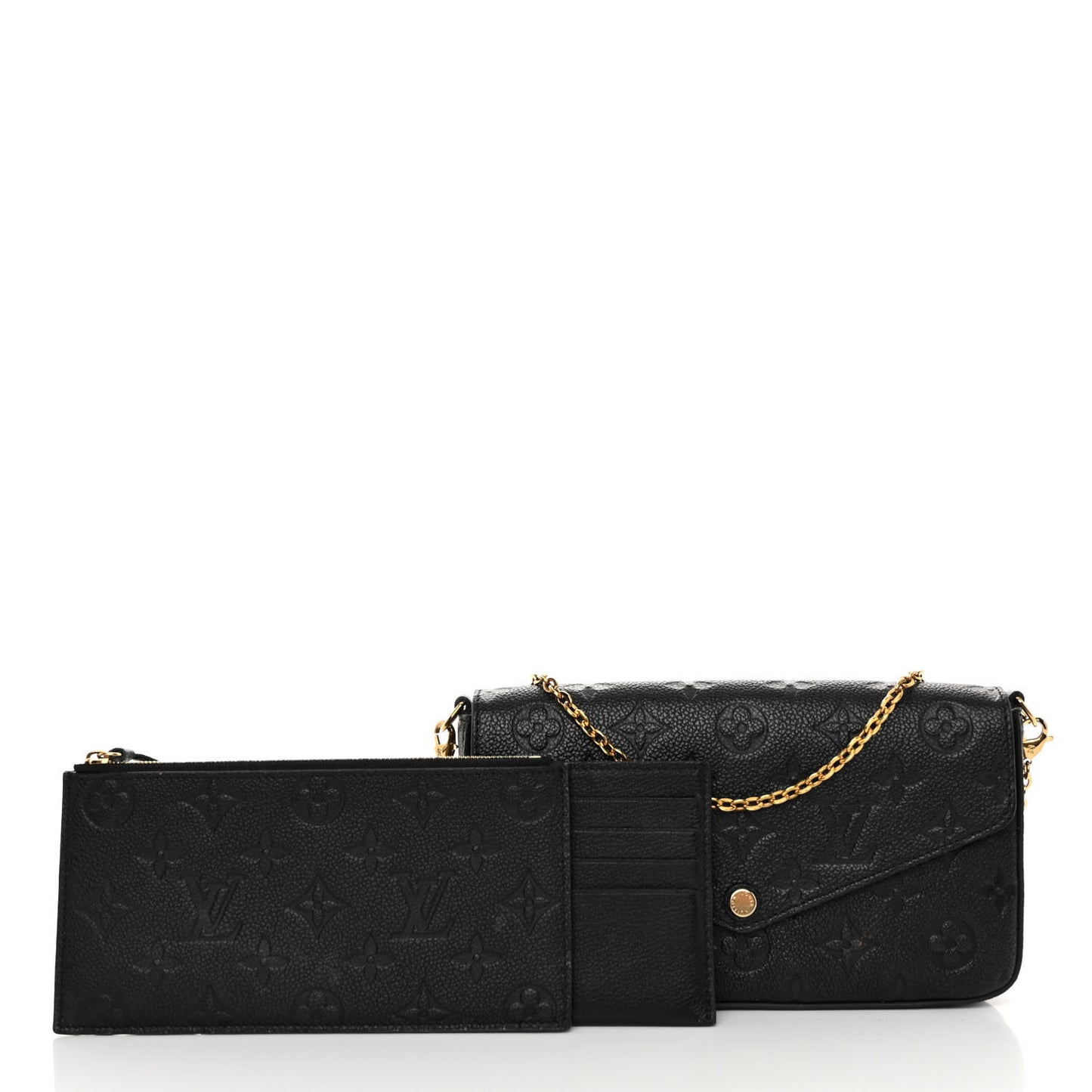 Empreinte Pochette Felicie Chain Wallet Black