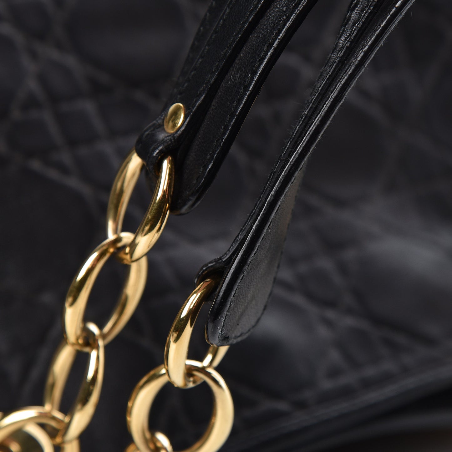 Lambskin Cannage Dior Soft Shopping Tote Black