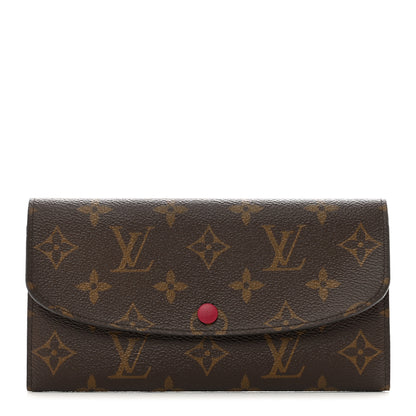 Louis Vuitton Monogram Emilie Wallet Fuchsia 1 of 7