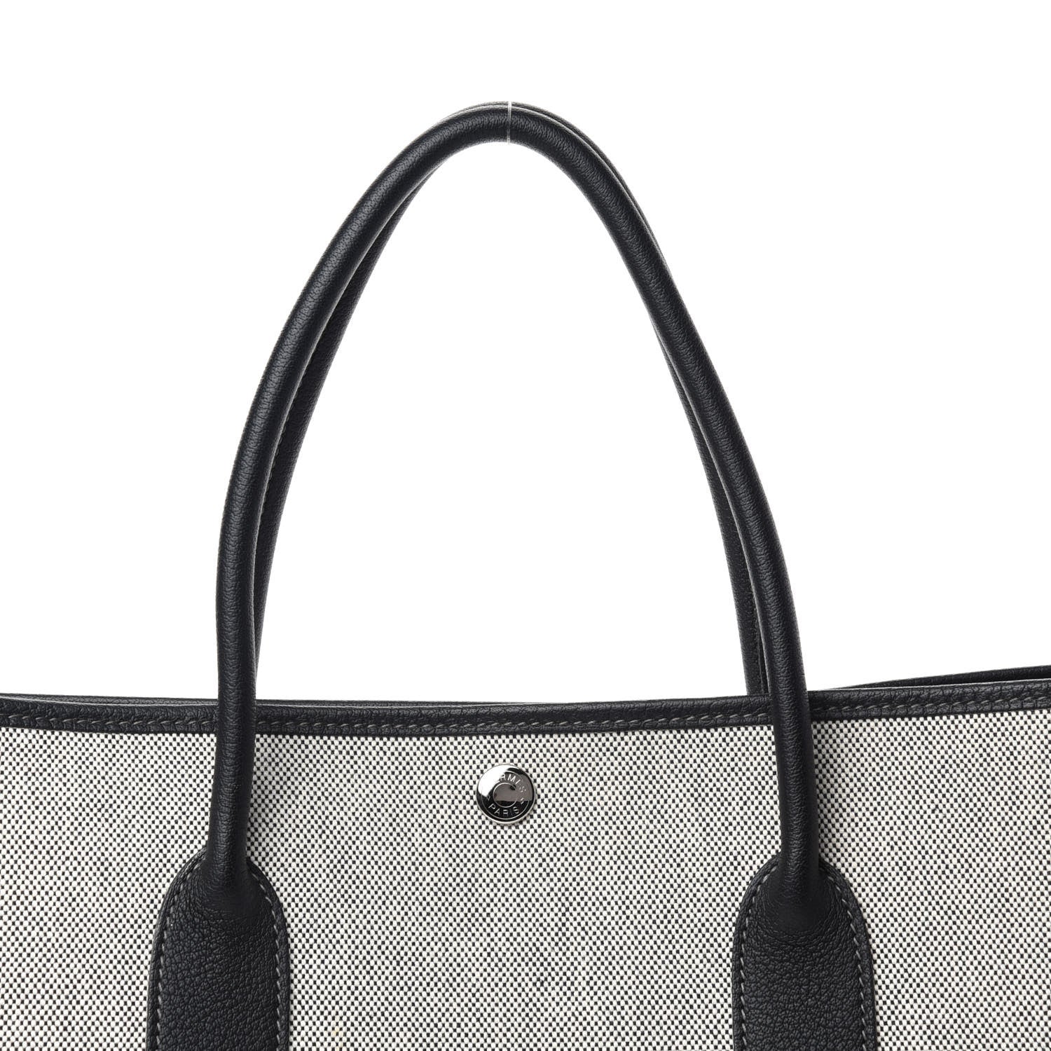 Hermes Buffle Skipper Toile Garden Party 36 MM Tote Black 12 of 12