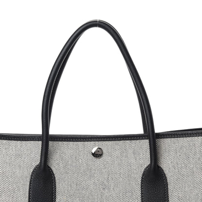 Hermes Buffle Skipper Toile Garden Party 36 MM Tote Black 12 of 12