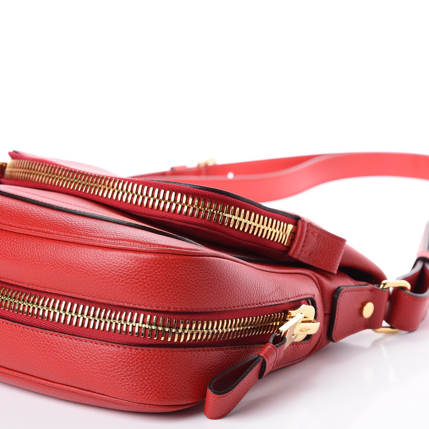 Tom Ford Pebbled Calfskin Medium Jennifer Flame Red 11 of 12