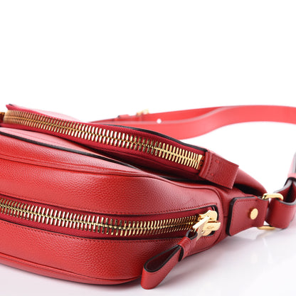 Tom Ford Pebbled Calfskin Medium Jennifer Flame Red 11 of 12