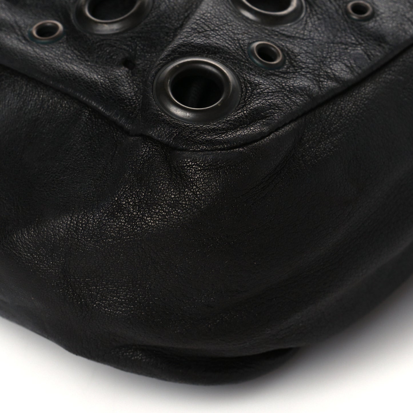 Soft Calfskin Studded Tote Black