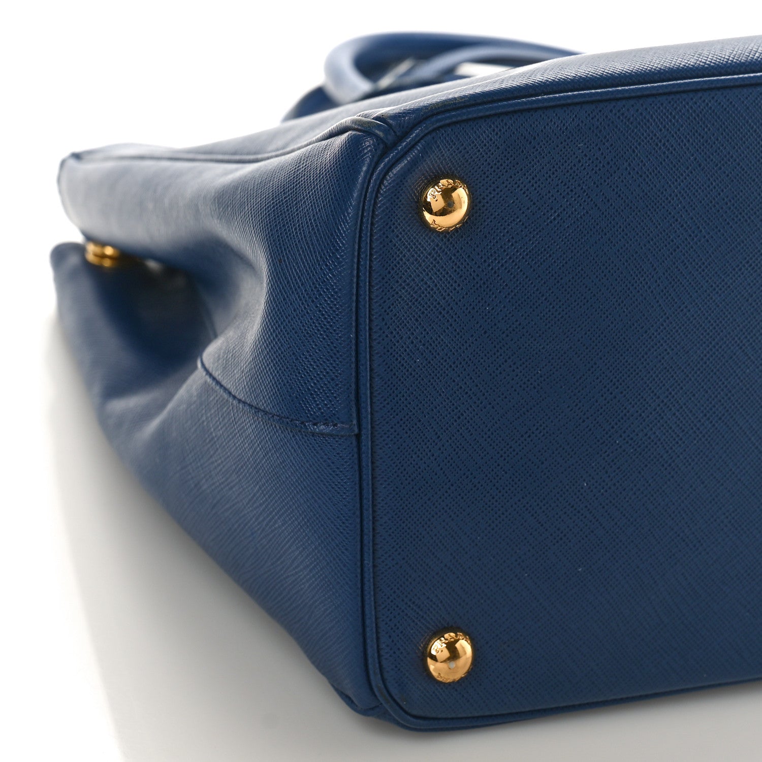Prada Saffiano Lux Large Double Zip Tote Bluette 7 of 8