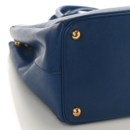 Prada Saffiano Lux Large Double Zip Tote Bluette 7 of 8