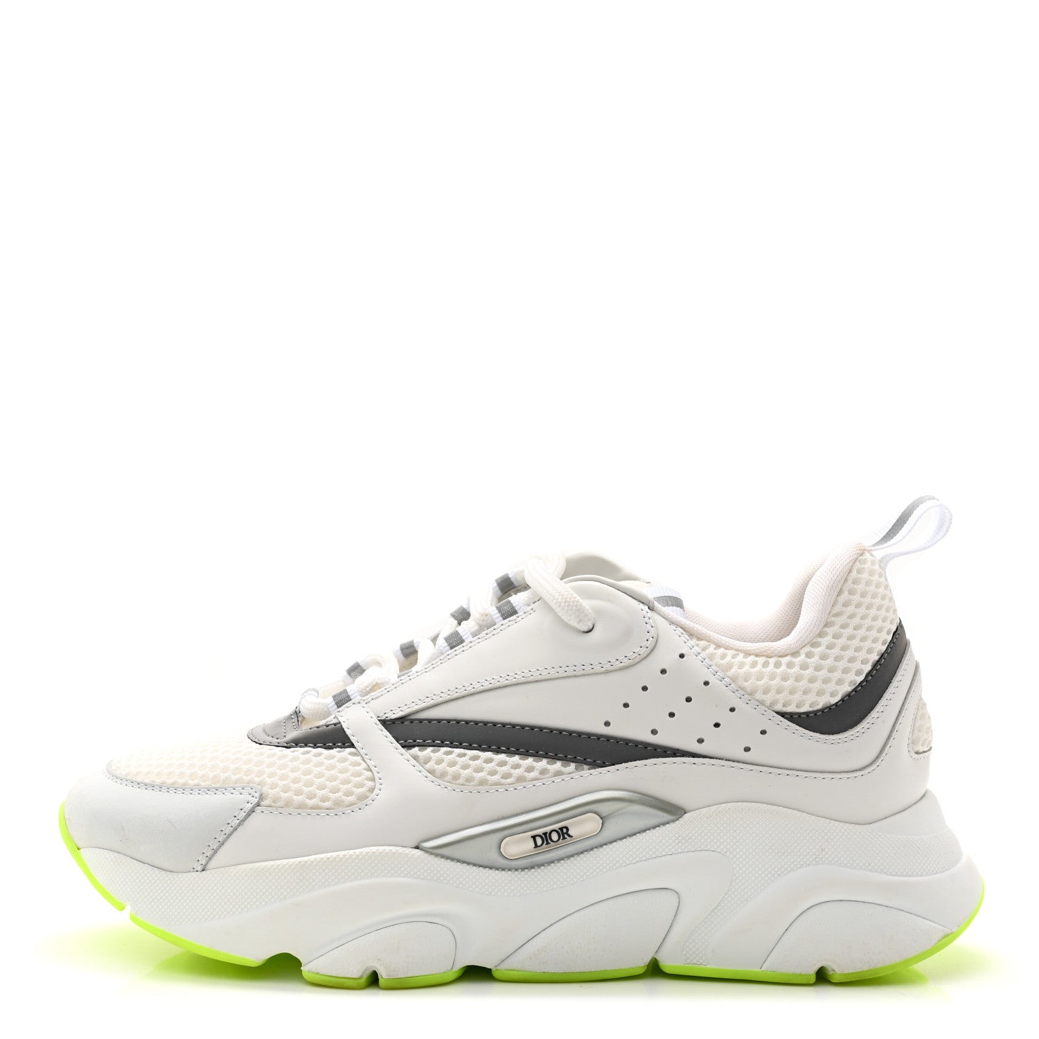 Christian Dior Technical Mesh Calfskin B22 Sneakers 40 White Neon 1 of 11