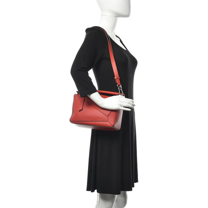 Loewe Calfskin Small Puzzle Bag Pastel Scarlet 2 of 9
