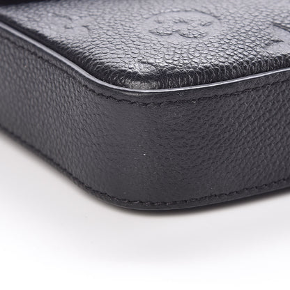 Louis Vuitton Empreinte Pochette Felicie Chain Wallet Black 5 of 9