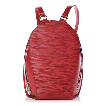 Louis Vuitton Epi Mabillon Backpack Castillan Red 1 of 9