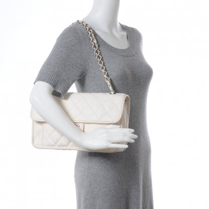 Chanel Caviar French Riviera Large Flap White 2 of 8
