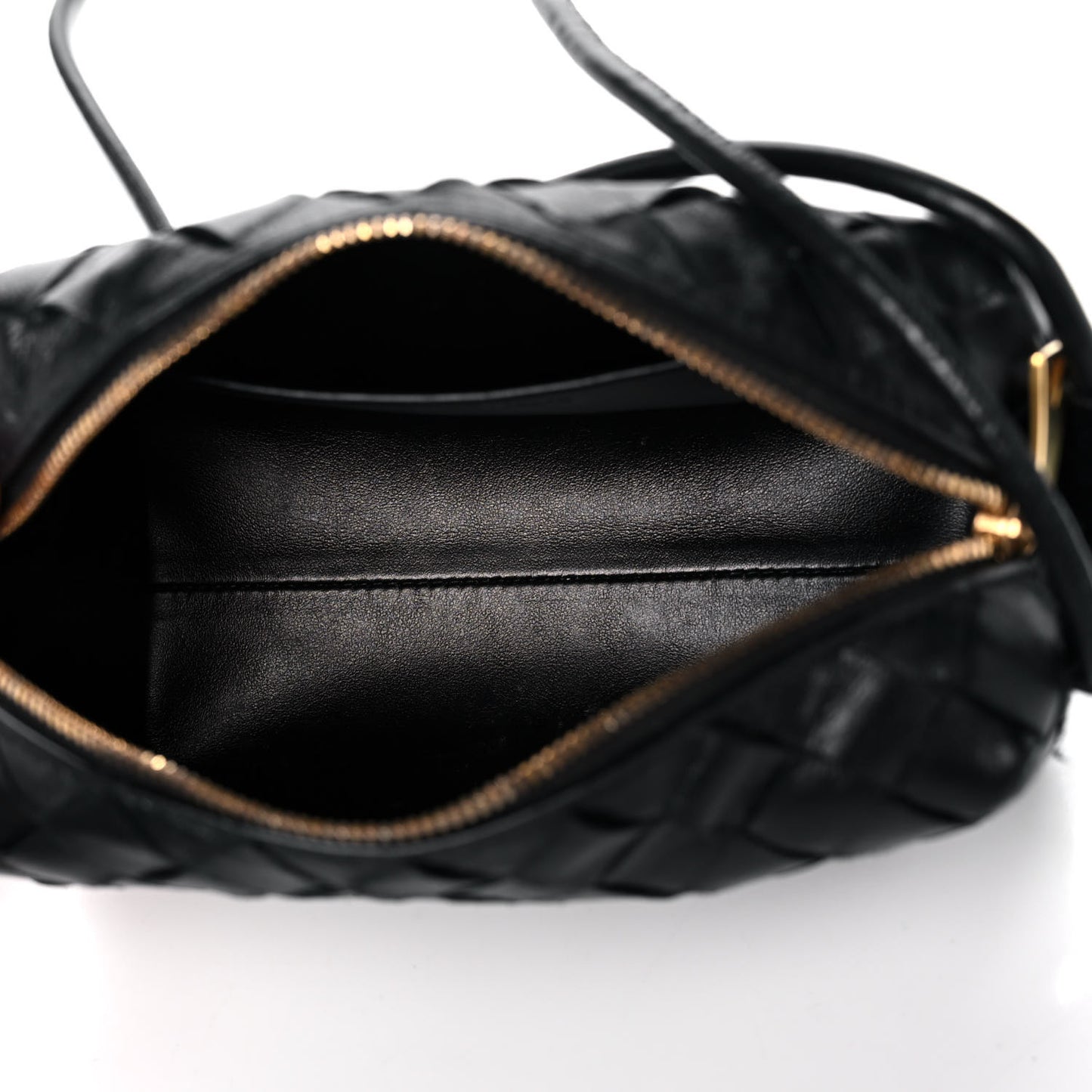 Nappa Intrecciato Mini Loop Camera Bag Black