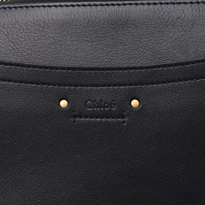 Chloe Calfskin Suede Medium Roy Bag Black 8 of 11