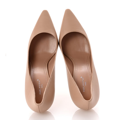 Louis Vuitton Lambskin Sparkle Pumps 38.5 Nude 2 of 11