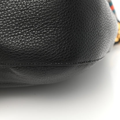 Prada Vitello Daino Zippered Messenger Hobo Black 11 of 14