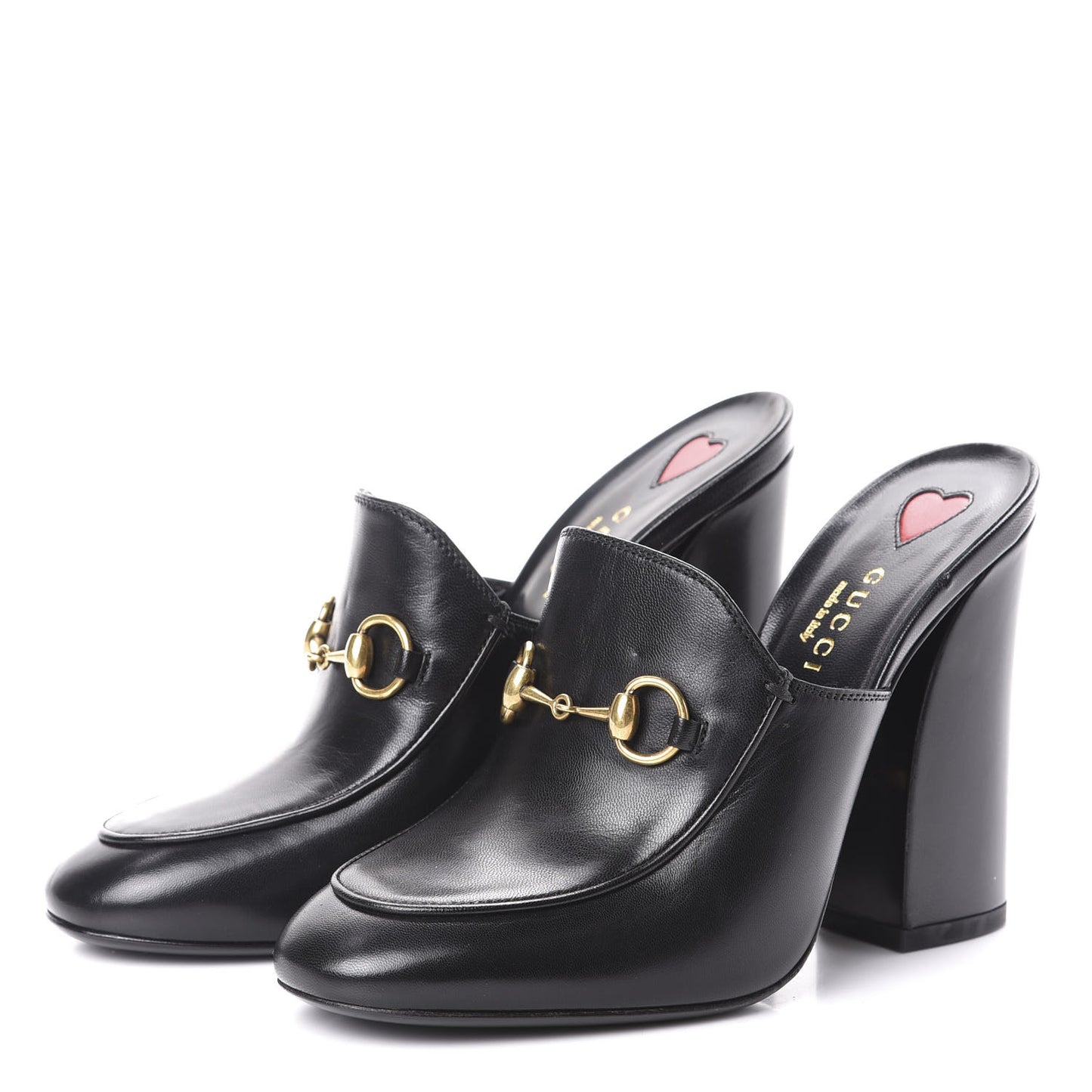 Malaga Kid Horsebit Princetown High Heel Mules 36 Black