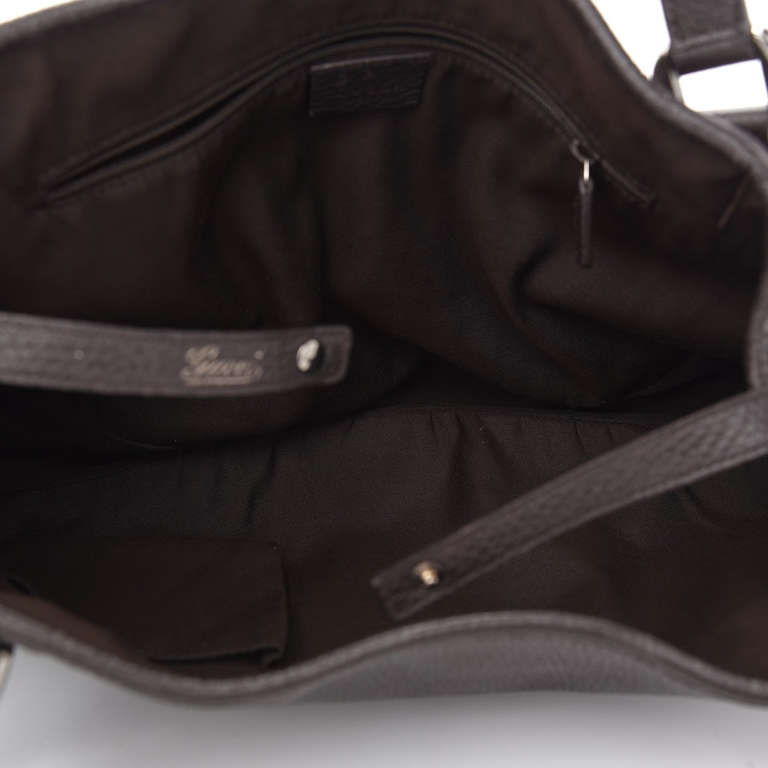 Gucci Calfskin Medium Abbey Shoulder Bag Dark Brown 5 of 10