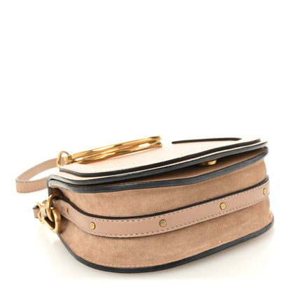 Chloe Calfskin Suede Small Nile Bracelet Bag Biscotti Beige 4 of 12