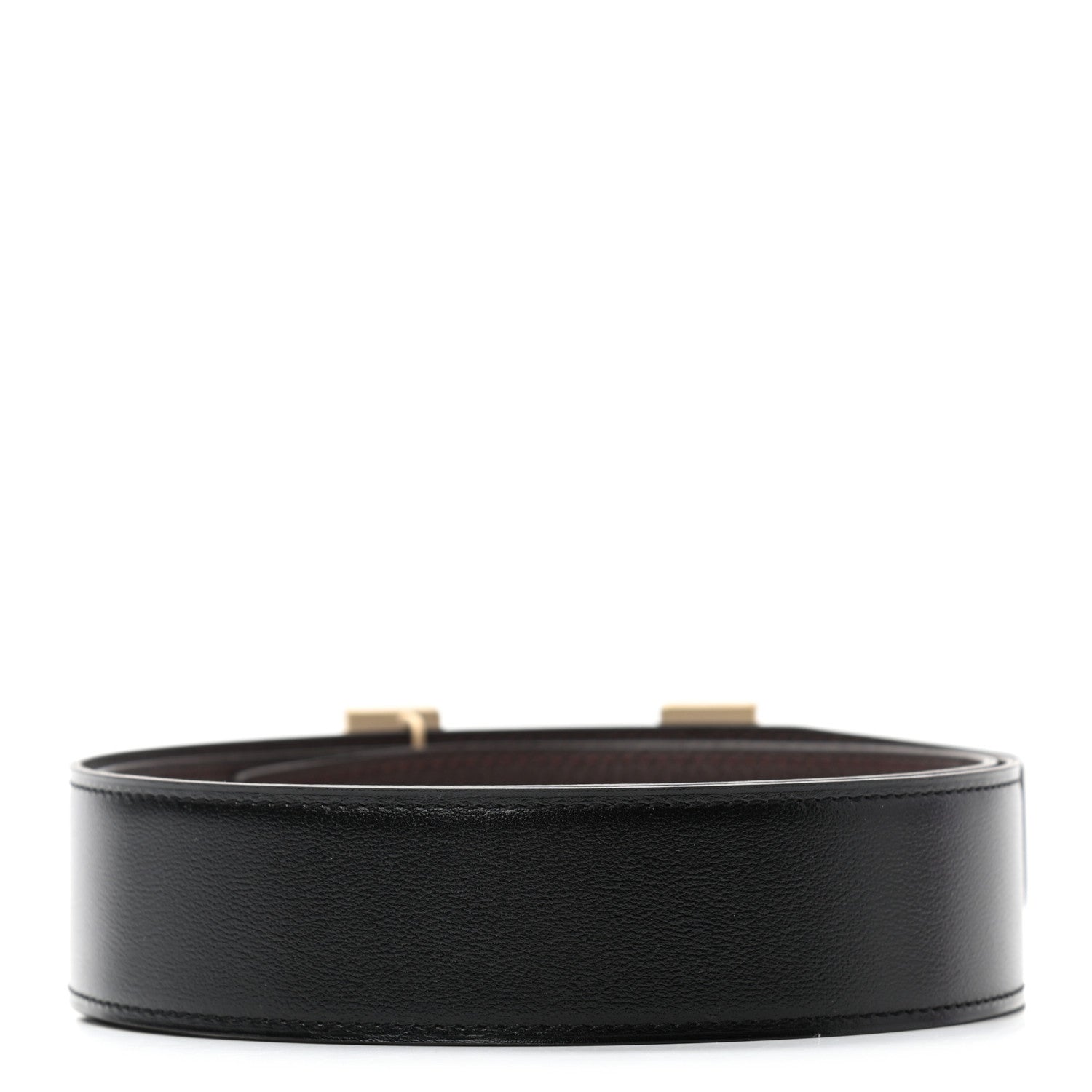 Hermes Box Togo 42mm Constance H Belt 90 Black Bordeaux 2 of 5