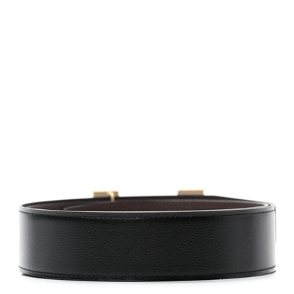 Hermes Box Togo 42mm Constance H Belt 90 Black Bordeaux 2 of 5