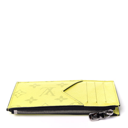 Louis Vuitton Monogram Taiga Coin Card Holder Yellow 10 of 11