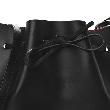 Mansur Gavriel Vegetable Tanned Calfskin Bucket Bag Black Flamma 8 of 16