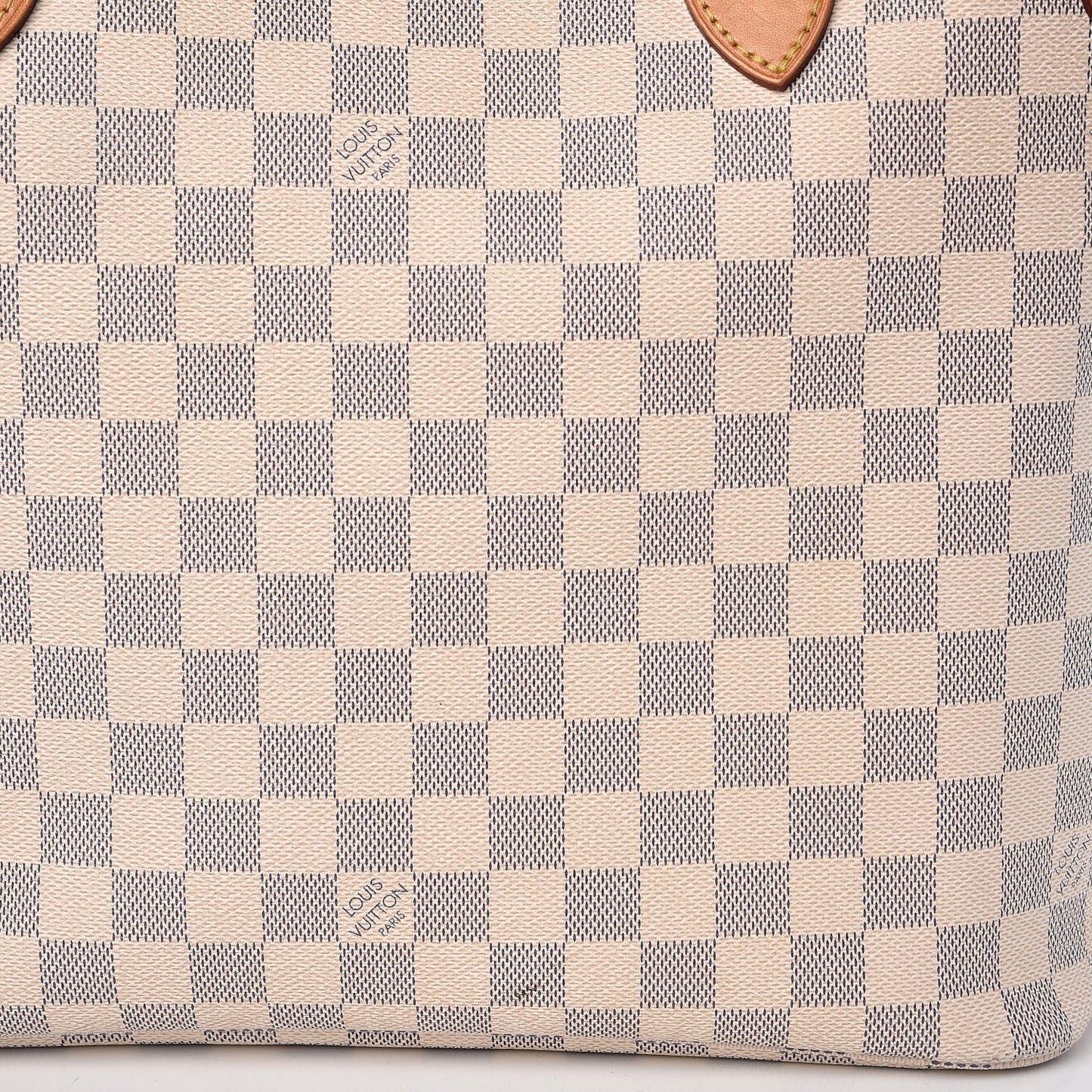 Damier Azur Neo Neverfull MM Rose Ballerine