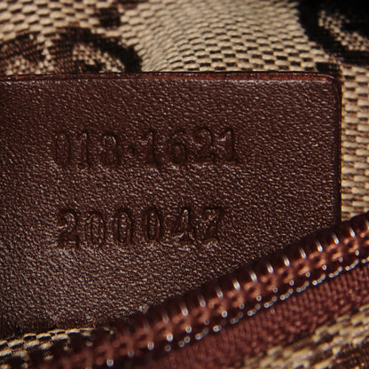 Gucci GG Monogram Web Double Pocket Belt Bag Brown 8 of 8