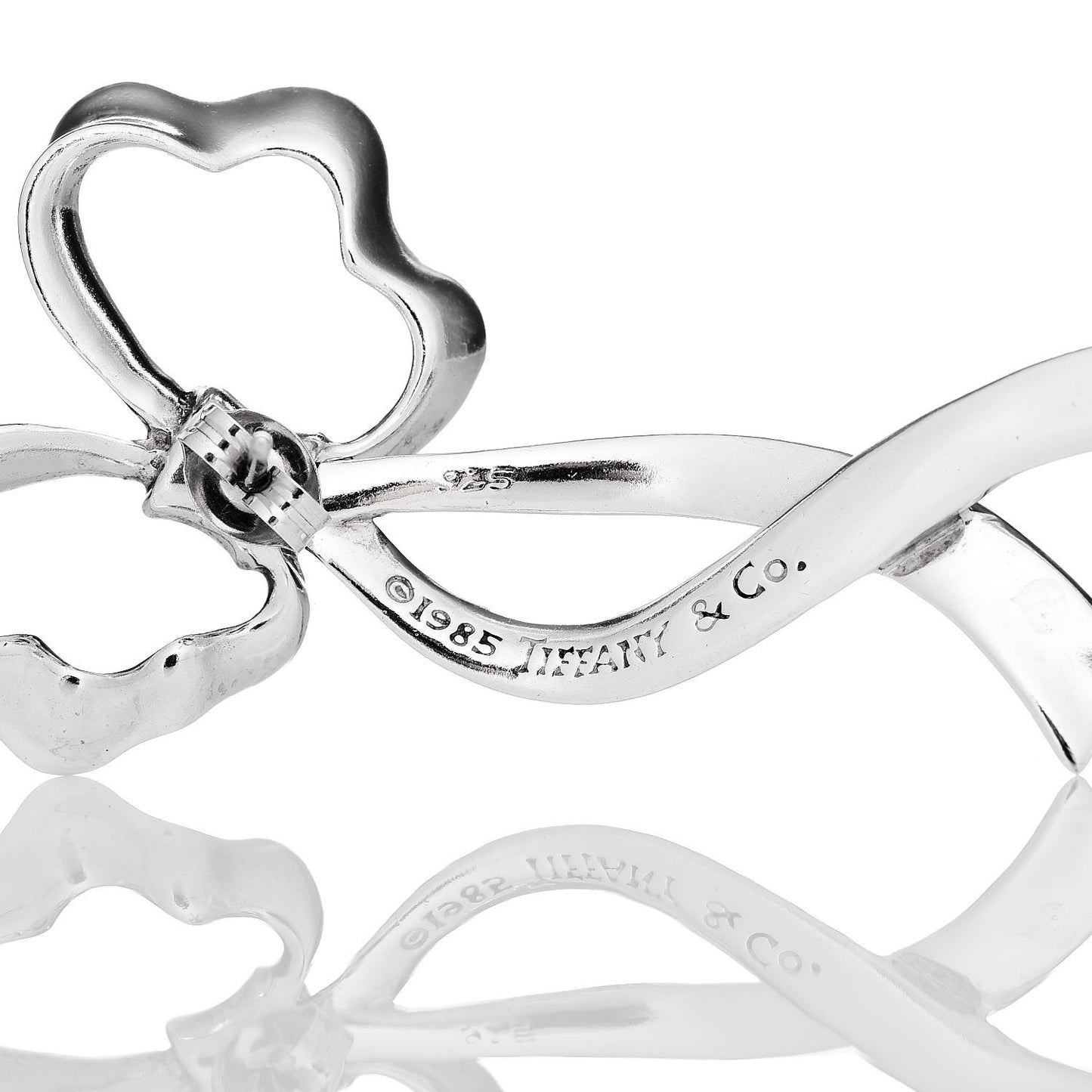 Sterling Silver Large Bow Earrings