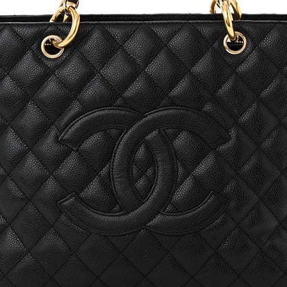 Chanel Caviar Quilted Grand Shopping Tote GST Black 9 of 14
