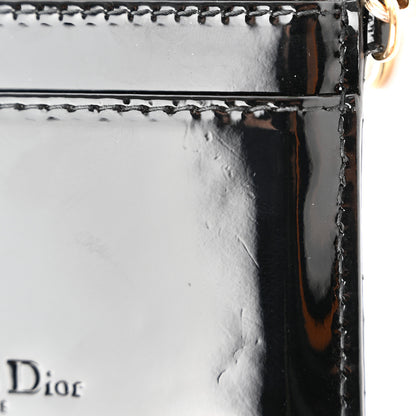 Christian Dior Patent Cannage Lady Dior Card Holder Black 9 of 10