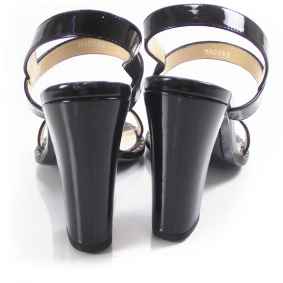 Patent Strappy Heels, Sandals Size 36