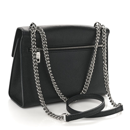 Louis Vuitton Soft Calfskin Mylockme Chain Bag BB Black 2 of 8