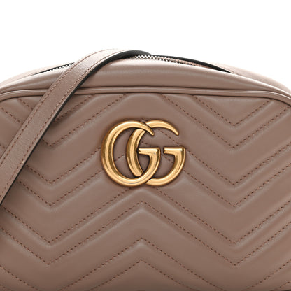 Gucci Calfskin Matelasse Small GG Marmont Chain Shoulder Bag Porcelain Rose 8 of 12