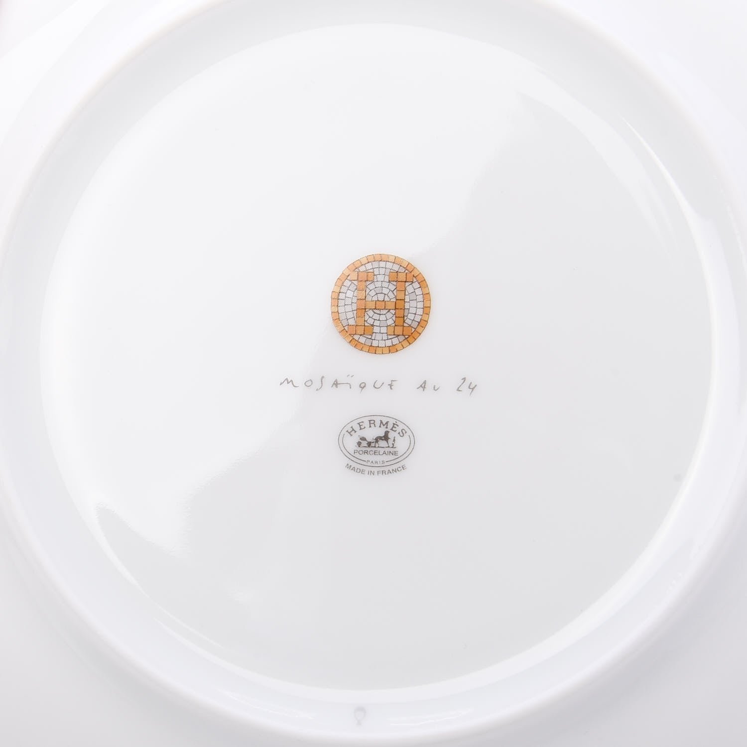 Hermes Porcelain Mosaique au 24 Dessert Plate Set of 2 5 of 6