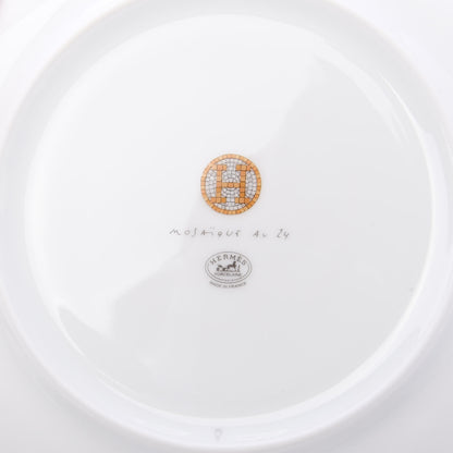 Hermes Porcelain Mosaique au 24 Dessert Plate Set of 2 5 of 6
