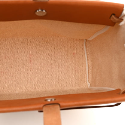 Hermes Toile Vache Hunter Herbag Cabas MM Natural 13 of 17