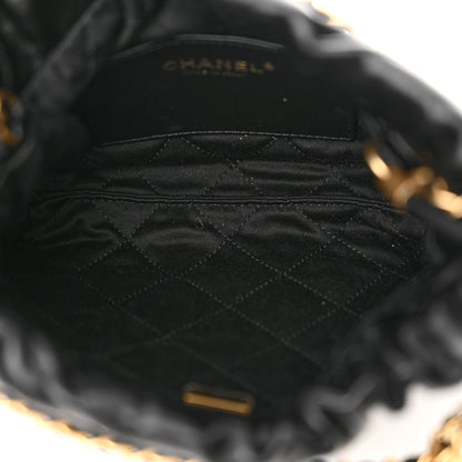 Chanel Shiny Calfskin Quilted Mini Chanel 22 Black 5 of 10