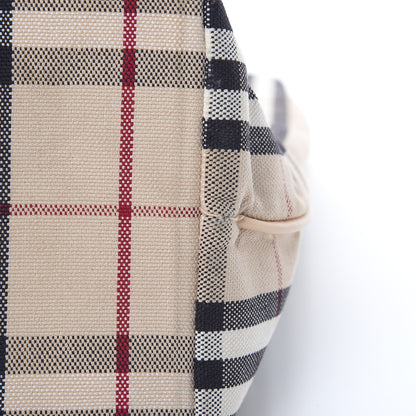 Burberry Canvas House Check Front Pocket Tote Beige 18 of 20