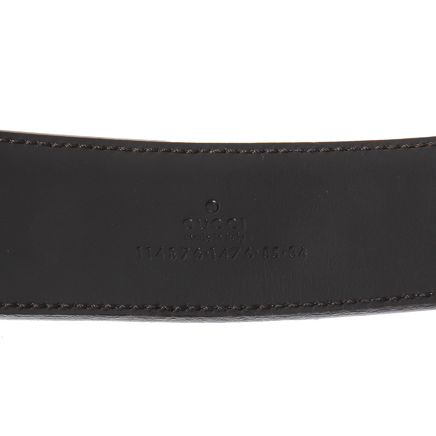 Leather Monogram Interlocking G Belt 85 34 Off White