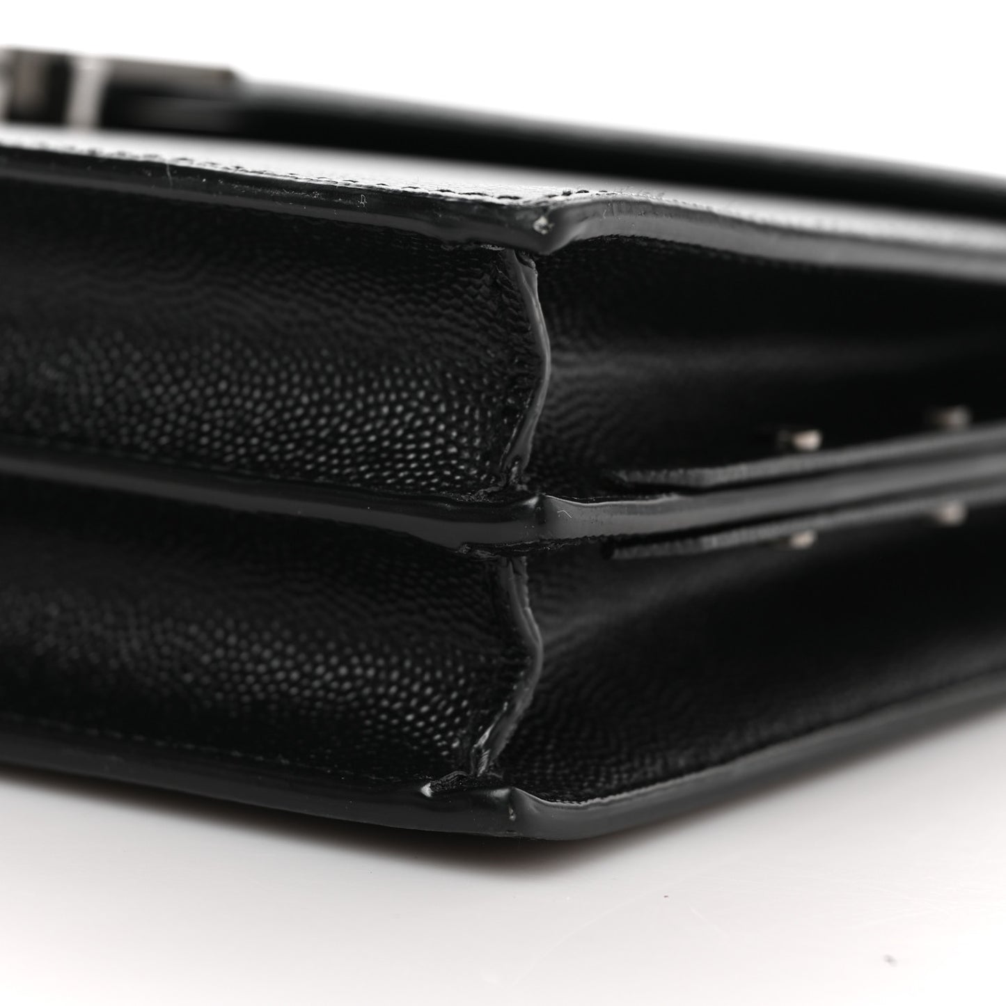 Grain De Poudre Monogram Cassandra Clasp Bag Black