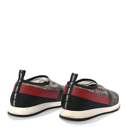 Fendi Technical Mesh FF Sneakers 38 Tobacco Red 4 of 7