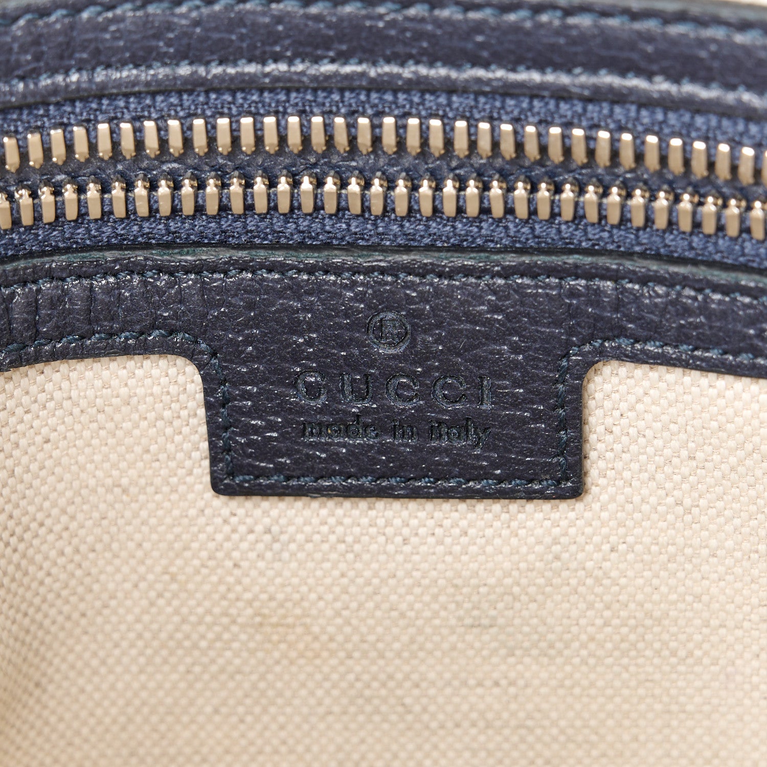 Gucci GG Supreme Monogram Textured Dollar Calfskin Web Small Ophidia Messenger Bag Beige Blue 6 of 11