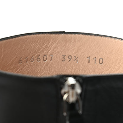 Gucci Malaga Kid Chrome Ankle Boots 39 Black 7 of 7