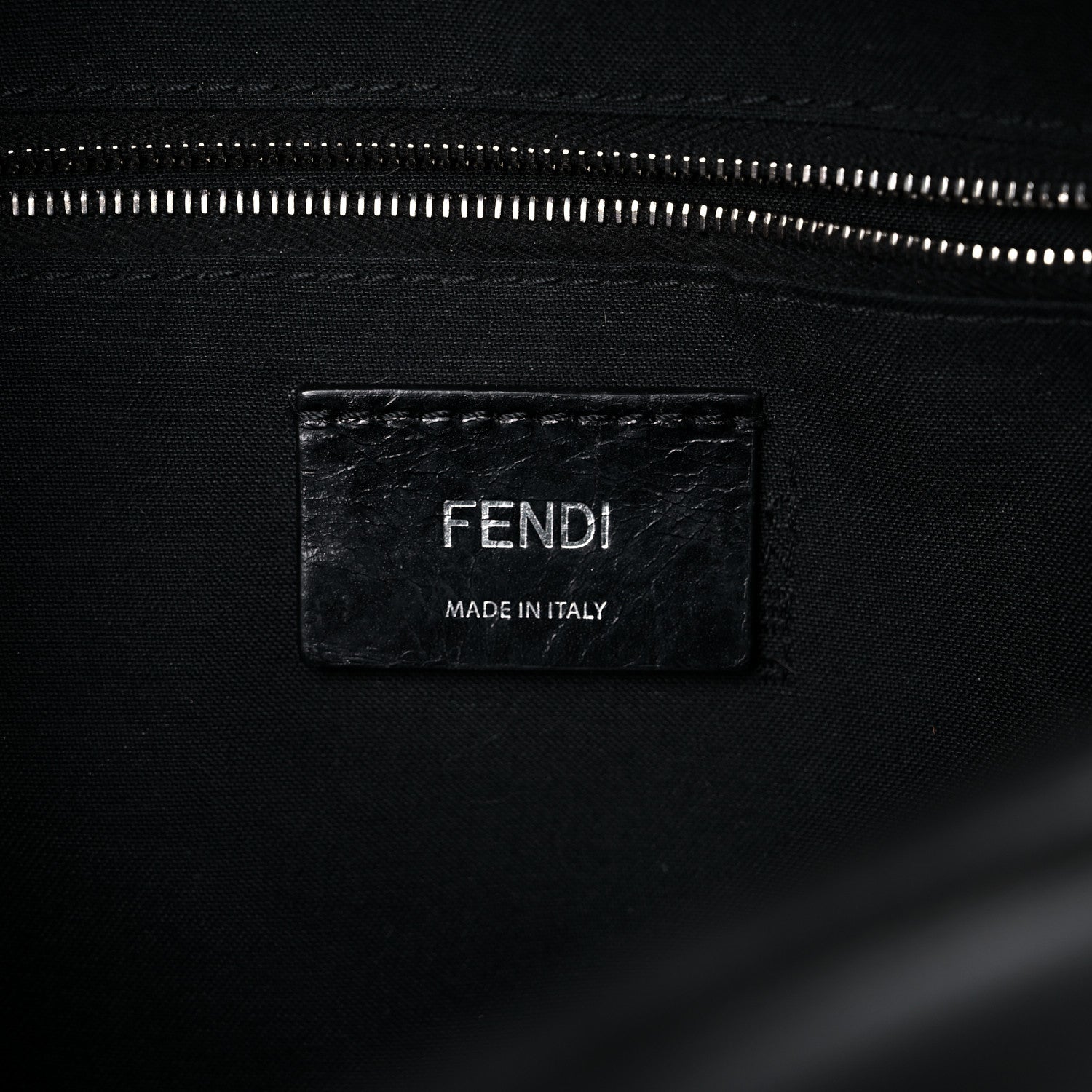 Fendi Vitello Dolce Crystal Flowerland Croc Tail Mini Backpack Black 6 of 22